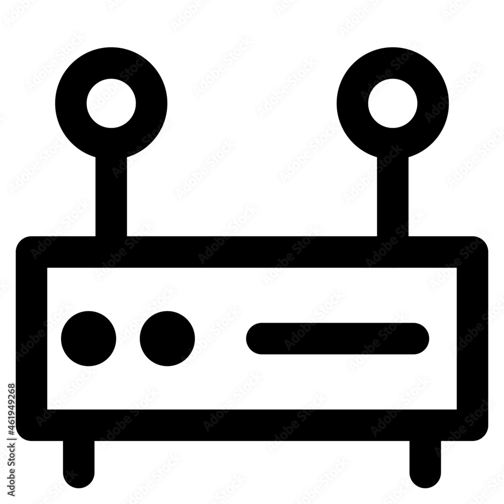 icon vector router outline style icon vector router outline style