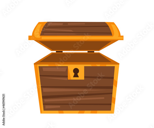 Vector illustration of treasure chest 