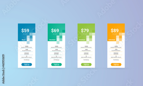 Pricing Table Template