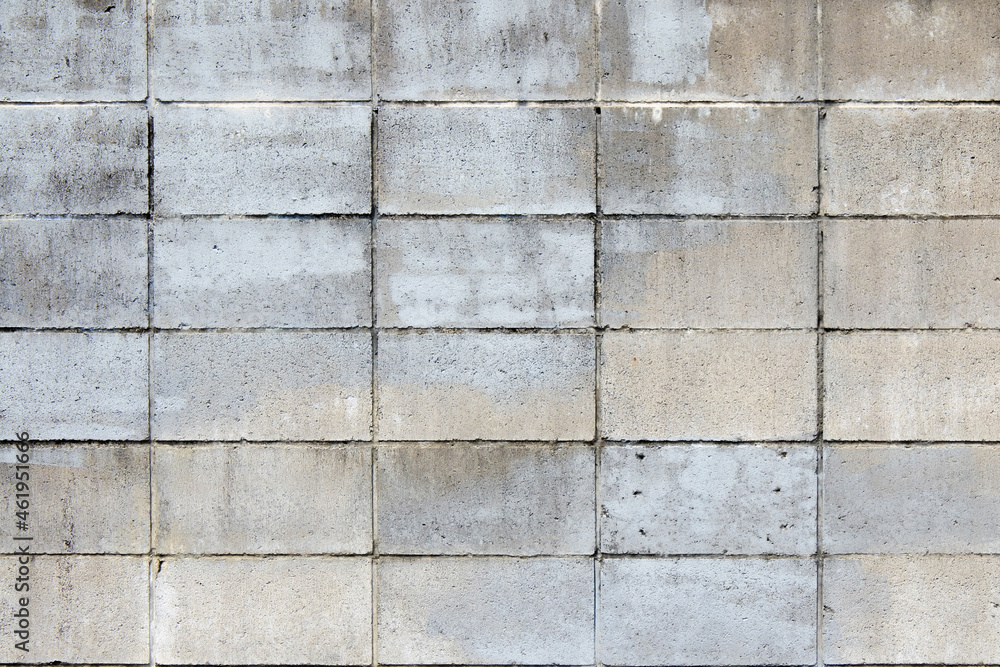 Naklejka premium Paint Stained Concrete Wall Grunge Background Texture / ペンキで汚れたコンクリート壁のグランジ背景テクスチャ