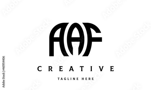 AAF creative taj three latter logo vector