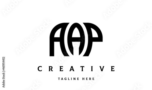 AAP creative taj three latter logo vector