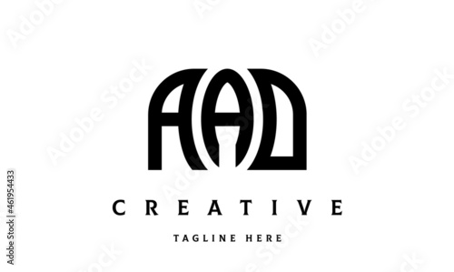 AAD creative taj three latter logo vector