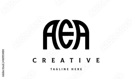 AEA creative taj three latter logo vector