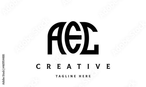 AEL creative taj three latter logo vector