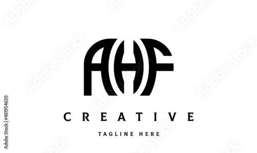AHF creative taj three latter logo vector
