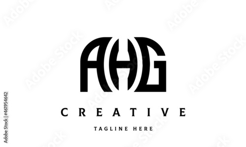 AHG creative taj three latter logo vector