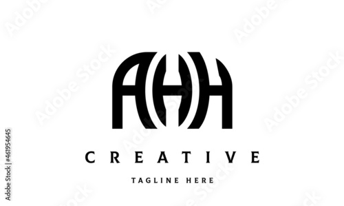 AHH creative taj three latter logo vector