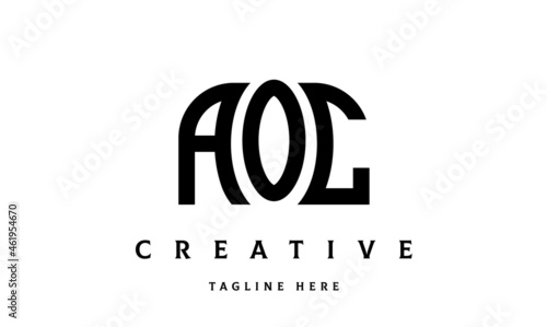 AOL creative taj three latter logo vector