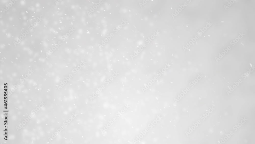Defocused Particles Falling On Light Gray Background - 4K Resolution Video Defocused Particles Falling On Light Gray Background - 4K Resolution Video