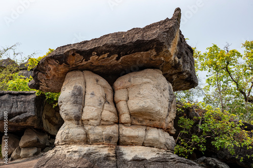 stone formation in a park