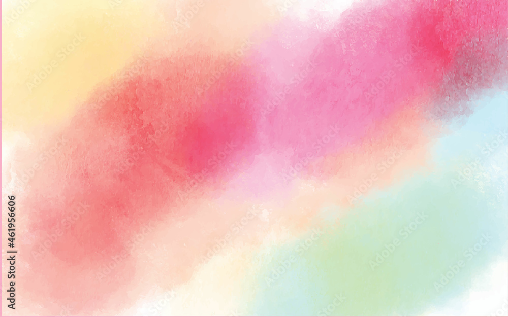Fototapeta premium Light colorful watercolor background texture. Abstract red watercolor on white background. Illustrator vector watercolor background. 