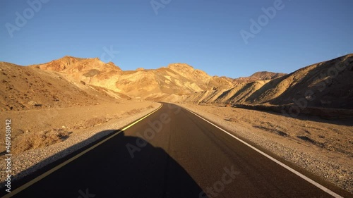 Death Valley Driving Plate Artists Drive 12 Mojave Desert California USA