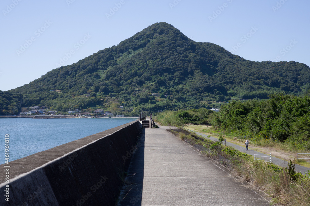 日本の岡山県浅口市寄島の美しい風景
