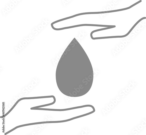 生命維持　美しい水のイメージイラスト