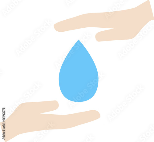 生命維持　美しい水のイメージイラスト