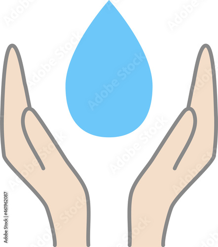 生命維持　美しい水のイメージイラスト