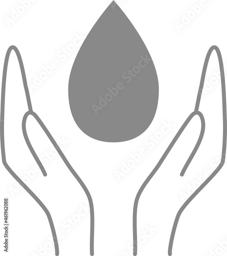 生命維持　美しい水のイメージイラスト