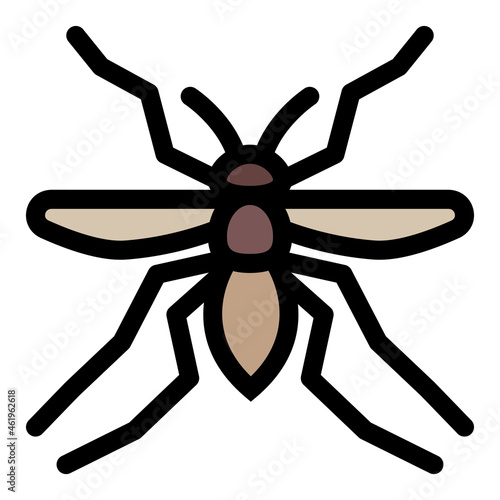 Filled outline icon for mosquito.