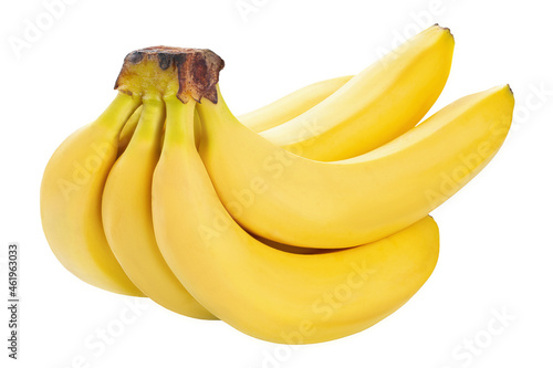 Banana Bunch Isolated On White Background.