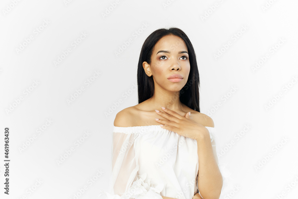 woman african appearance posing cosmetics luxury model woman african appearance posing cosmetics luxury model