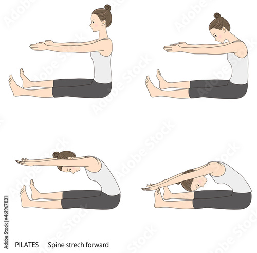 Pilates sequence, Spine stretch forward