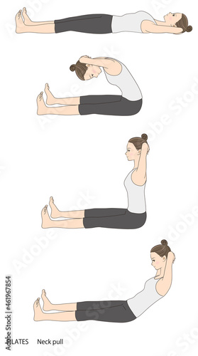 Pilates sequence, Neck pull