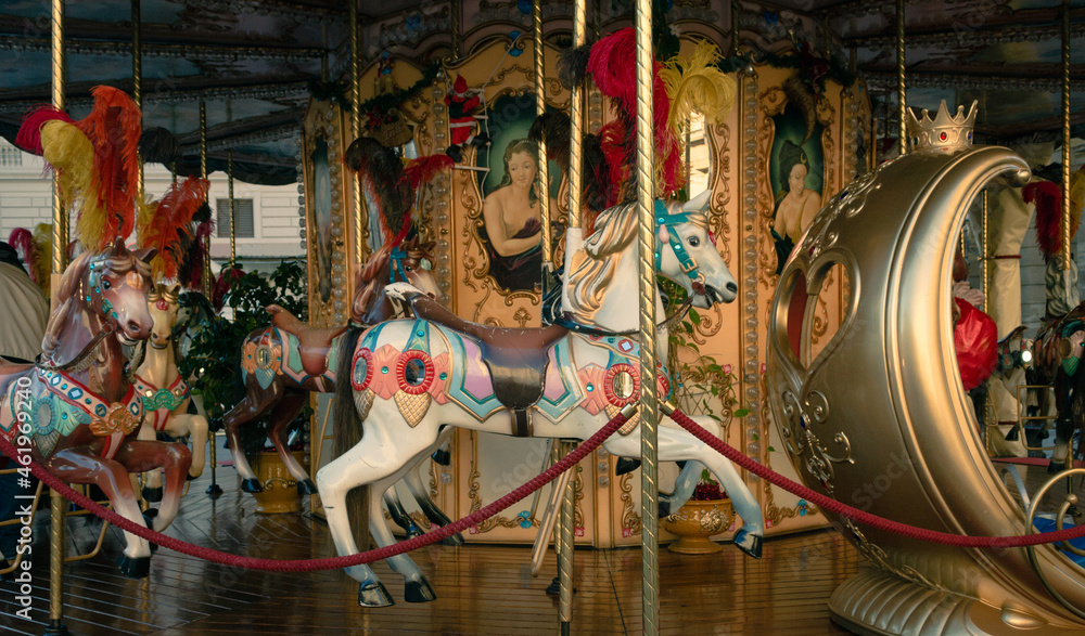 Christmas carousel in Florence