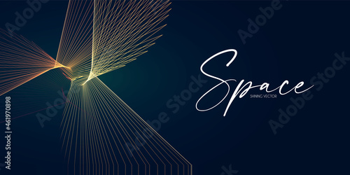 Hologram motion striped light effect with fluid color. Abstract shining wave background. Magic screen design