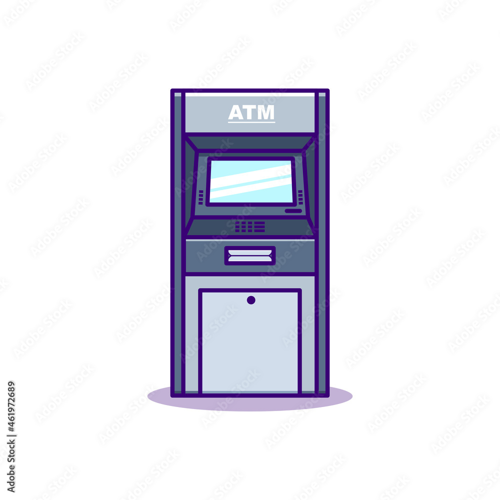 Atm maschine cartoon style Illustration Atm maschine cartoon style Illustration