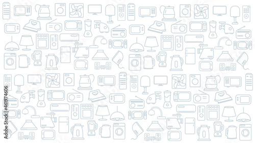 household appliances icon background. home appliances icon background.