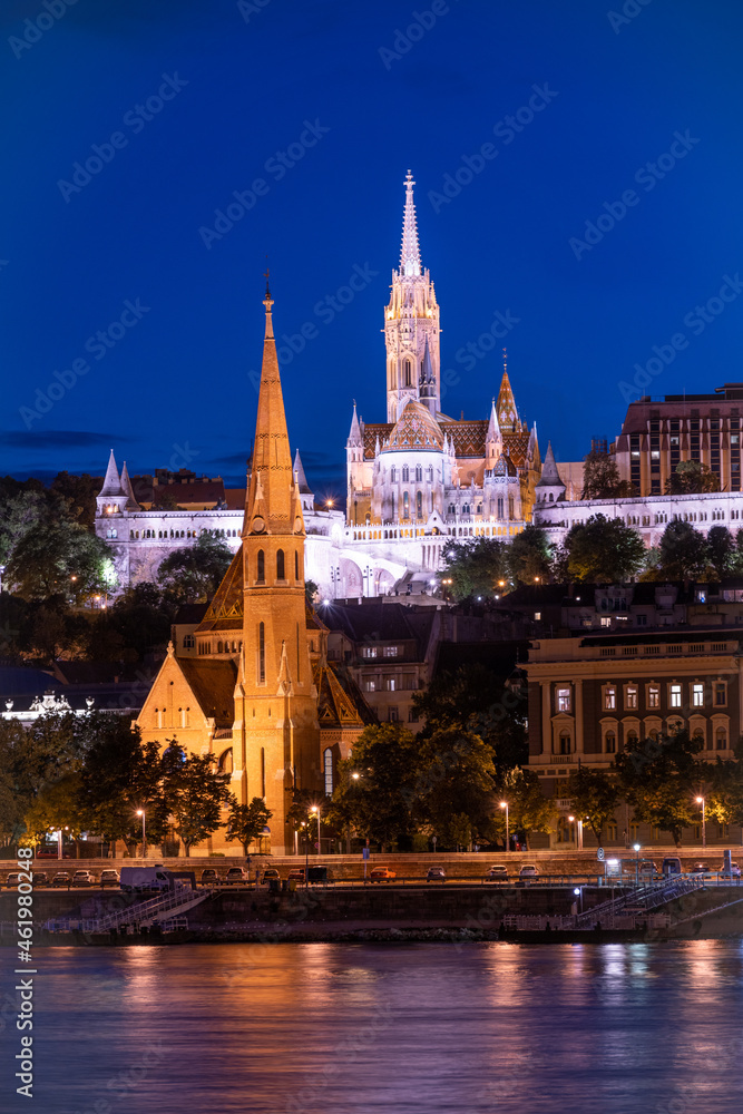 amazing architecture of Budapest at dusk, Hungary