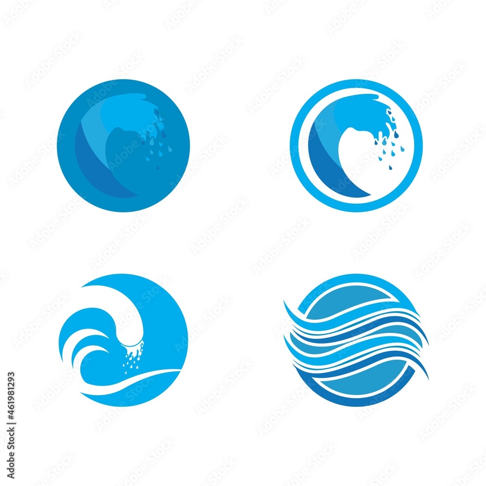 water wave icon vector illustration design