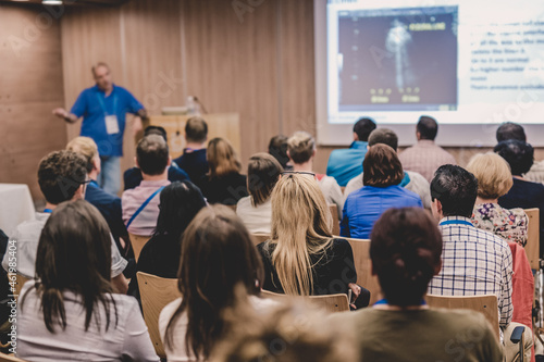 Wallpaper Mural Audience in lecture hall on scientific conference. Torontodigital.ca