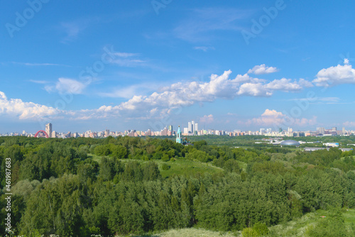Obraz na płótnie Summer Moscow landscape. View from Krylatskoye Hills. w salonie