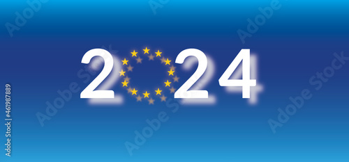 Europäische Union 2024 Wahljahr zum Europaparlament photo