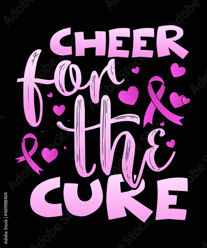 Breast Cancer Awareness Cheer For The Cure Pink T-Shirt