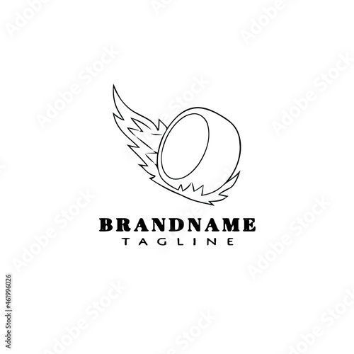 burnout logo cartoon icon design cute black isolated vector illustration