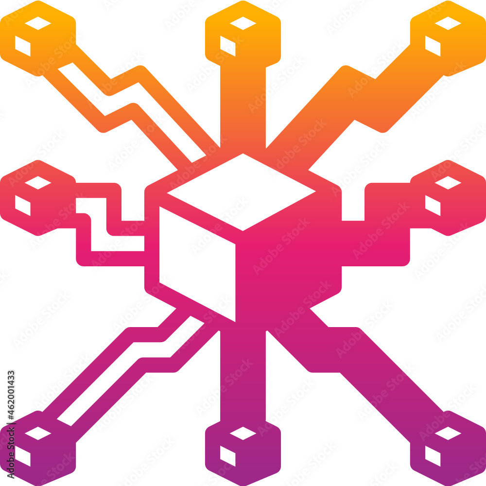 non fungible token gradient icon non fungible token gradient icon