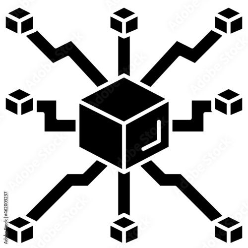 non fungible token solid icon
