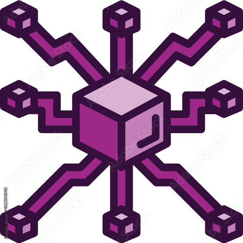 non fungible token Two Tone icon