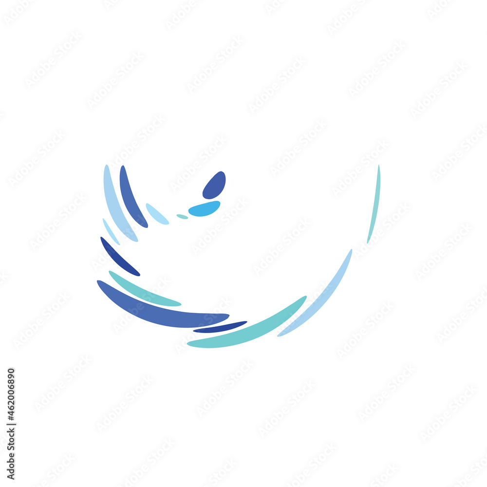 Obraz premium Abstract symbol. Vector illustration.