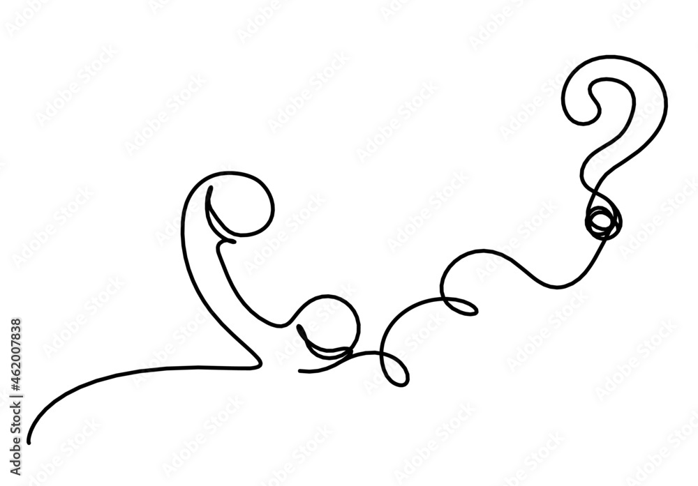 Abstract handset as line drawing on white background. Vector Abstract handset as line drawing on white background. Vector