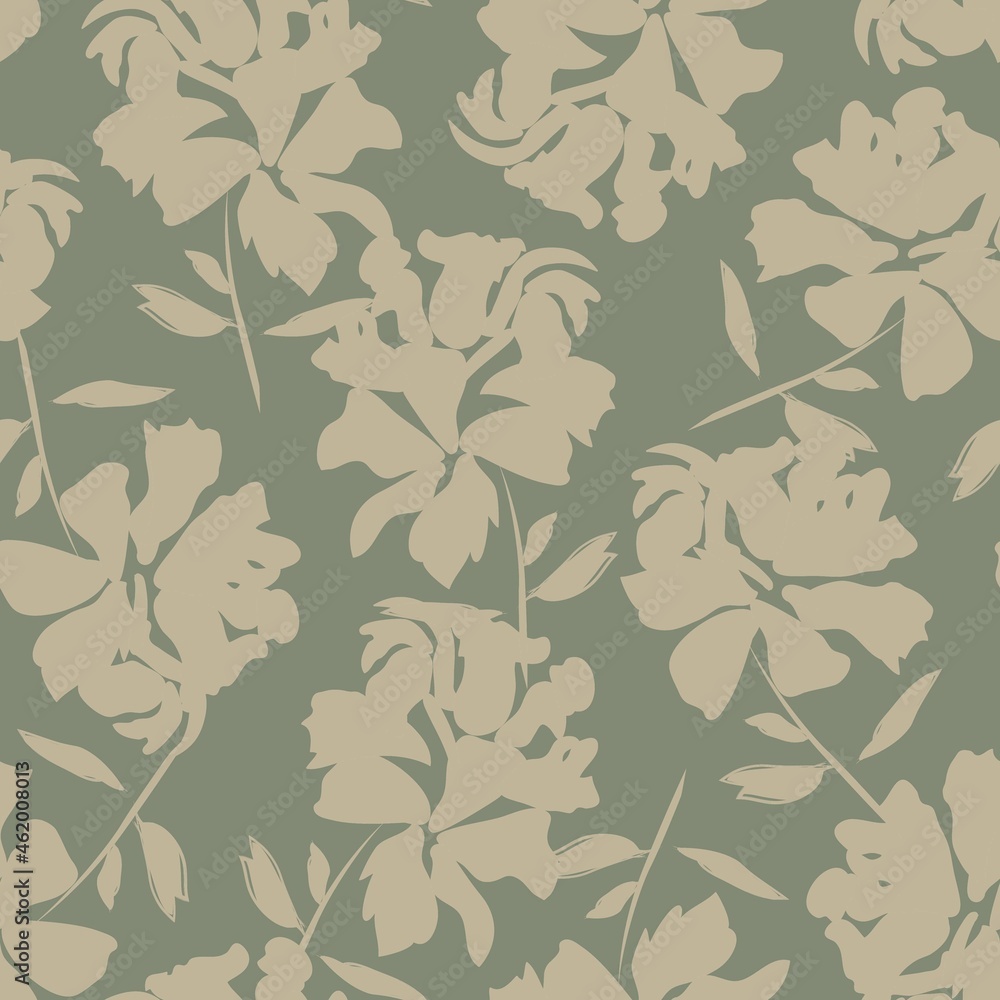 Floral Brush strokes Seamless Pattern Background Floral Brush strokes Seamless Pattern Background