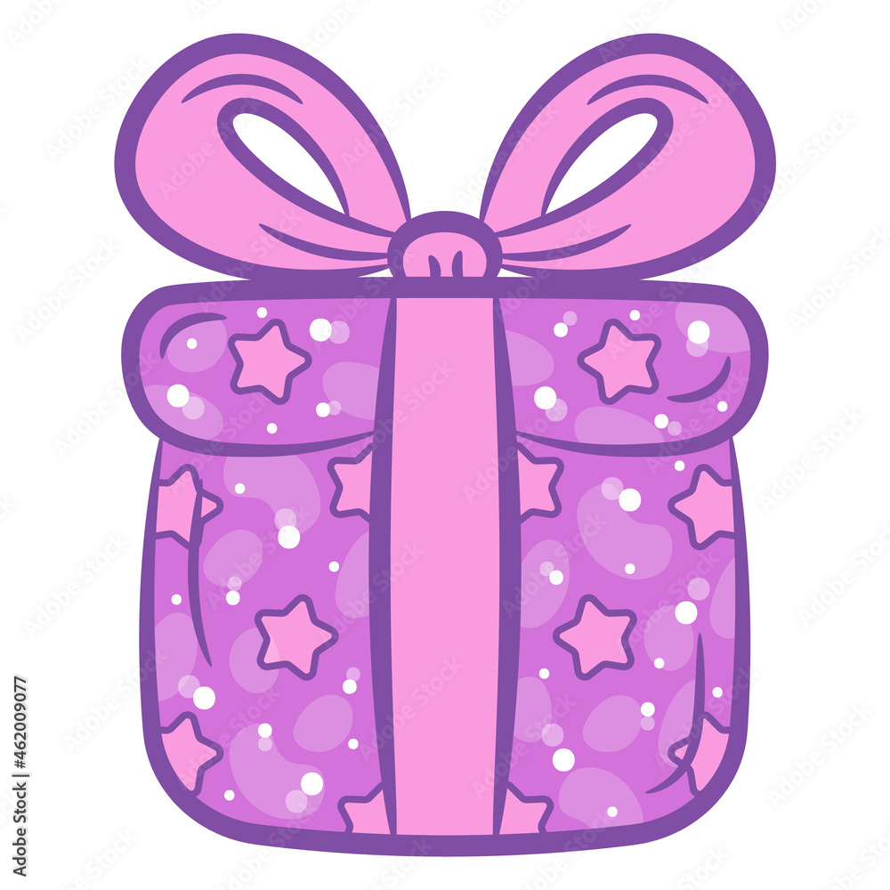 Christmas gift sticker drawing Christmas gift sticker drawing