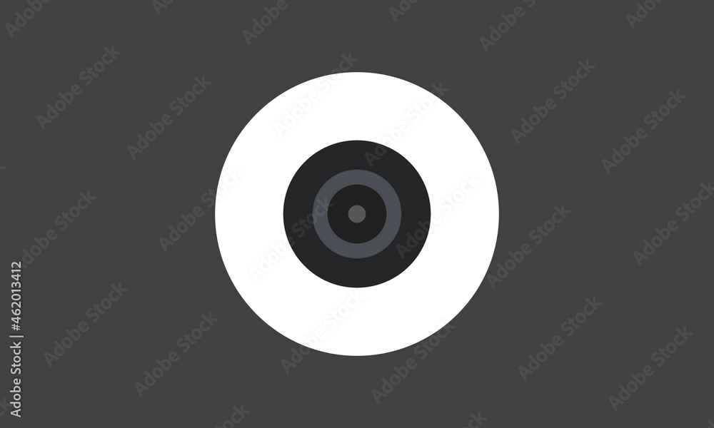 Phone camera lens icon isolated on dark grey background Phone camera lens icon isolated on dark grey background