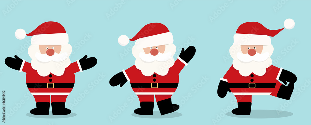 santa claus in flat style, isolated, vector santa claus in flat style, isolated, vector
