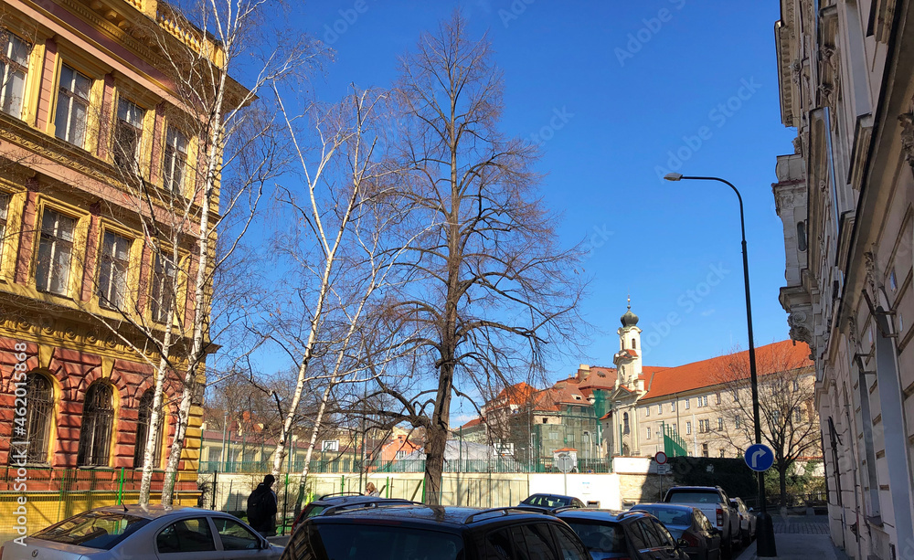 Fototapeta premium Typical European street