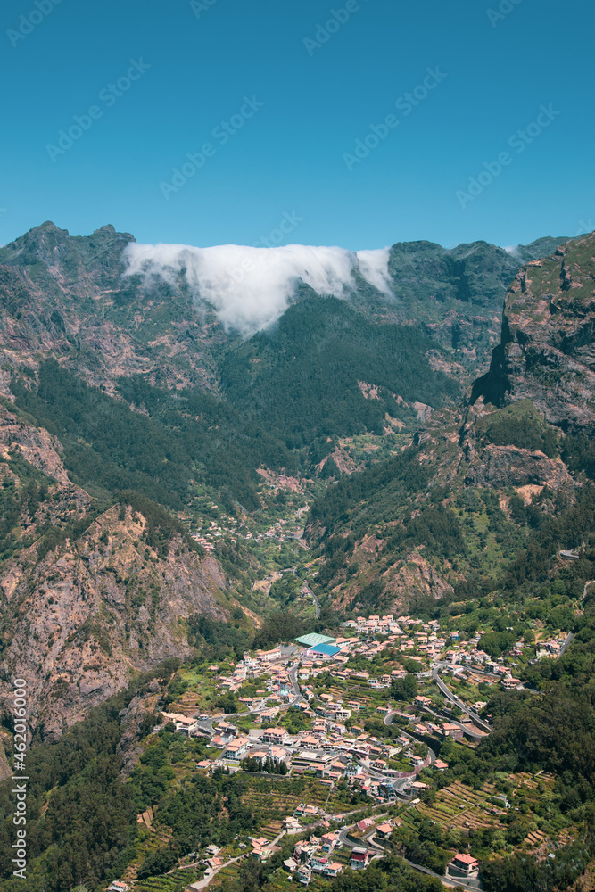 Fototapeta premium Small town in Madeira Island named 