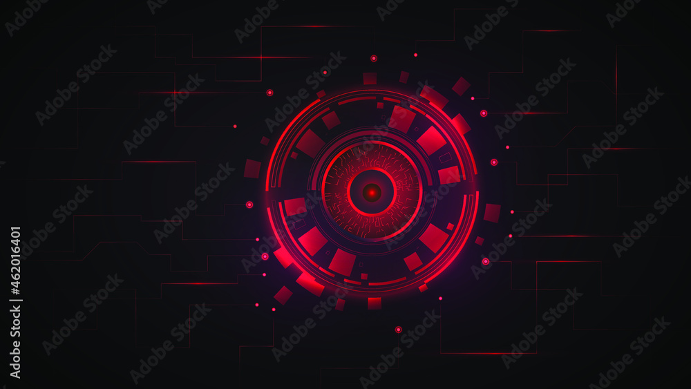 Obraz premium Computer vision and Ai technology background , intelligent , artificial intelligence